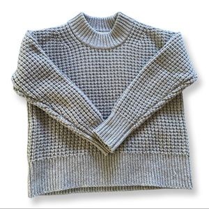 Everlane | The Wool-Cashmere Waffle Square Crew